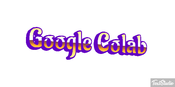 Google Colab Text effect