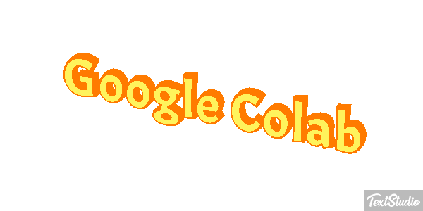 Google Colab Text effect