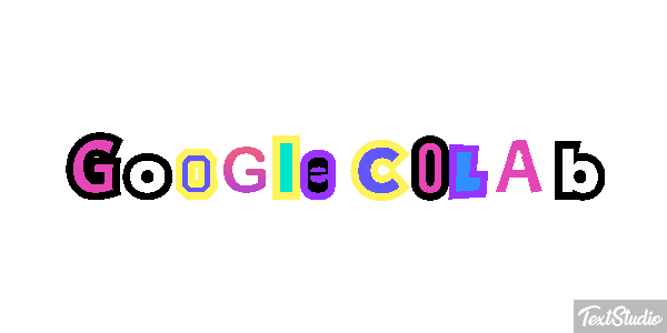 Google Colab Text effect