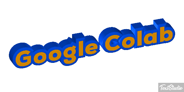 Google Colab Text effect