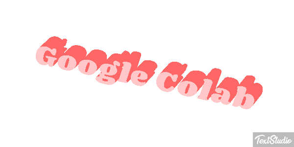 Google Colab Text effect