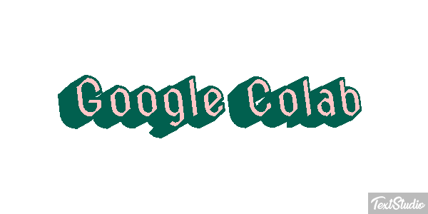 Google Colab Text effect