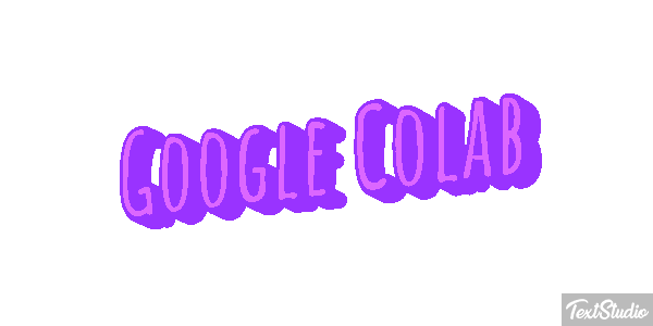 Google Colab Text effect