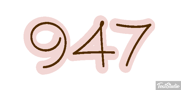 947 Text effect
