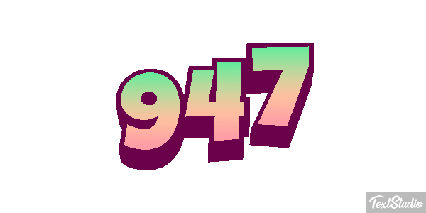 947 Text effect