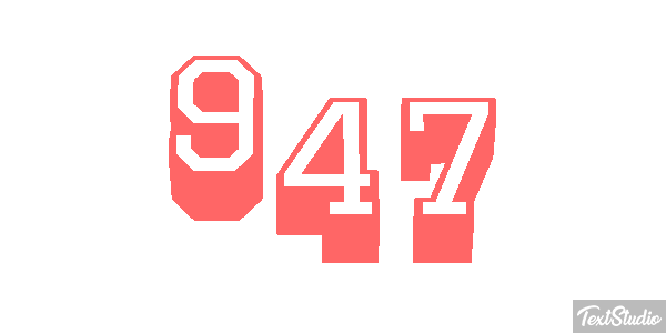 947 Text effect
