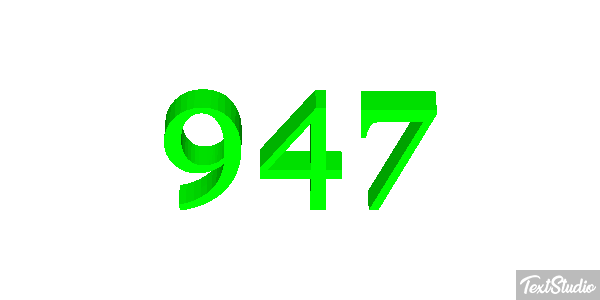 947 Text effect
