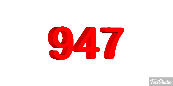947 Text effect