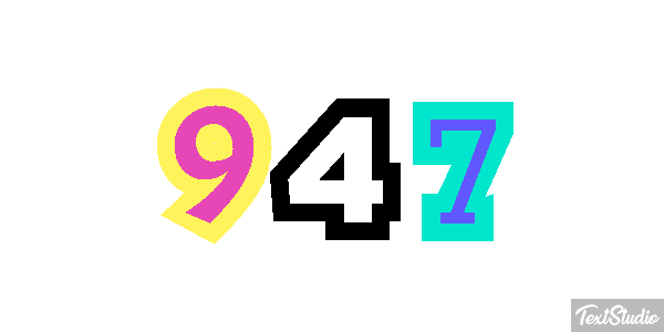 947 Text effect