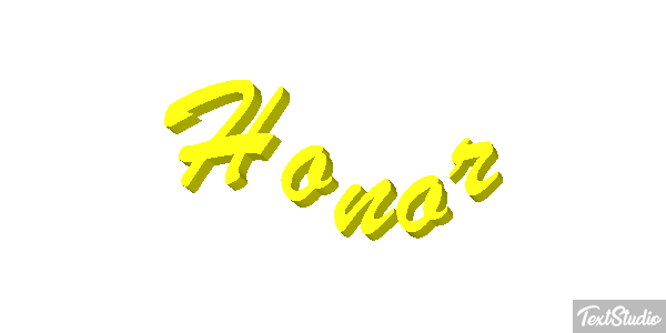 Honor Text effect