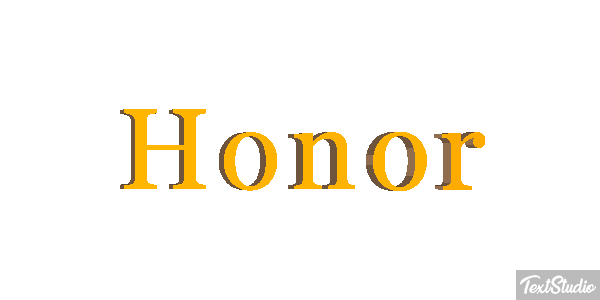Honor Text effect