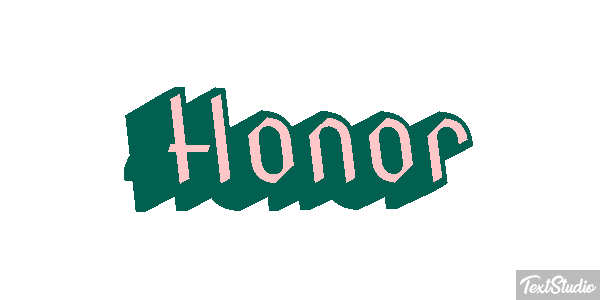 Honor Text effect