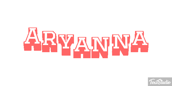 Aryanna Text effect