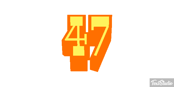 47 Текстовый эффект