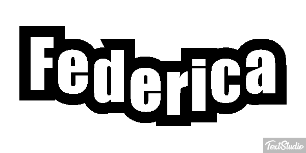 Federica Efecto de texto