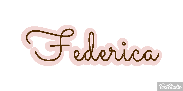 Federica Efecto de texto