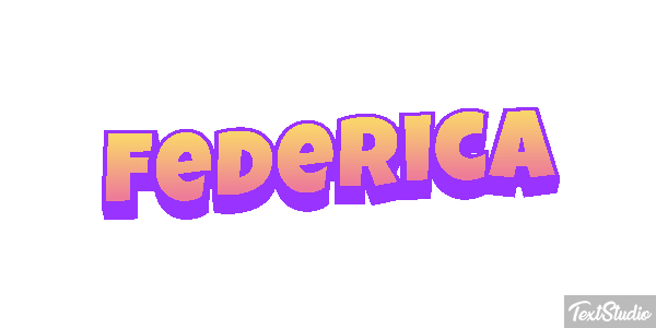 Federica Efecto de texto