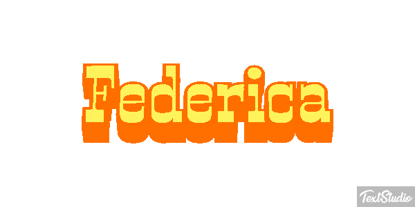 Federica Efecto de texto