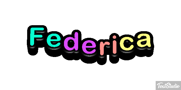 Federica Efecto de texto