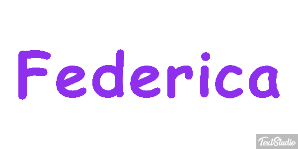 Federica Efecto de texto