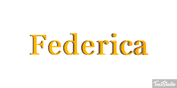 Federica Efecto de texto