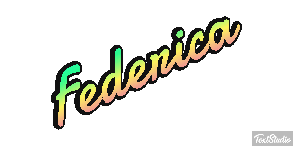 Federica Efecto de texto
