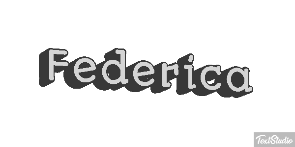 Federica Efecto de texto