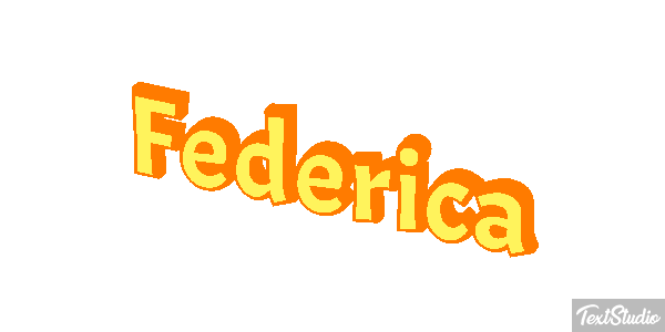 Federica Efecto de texto