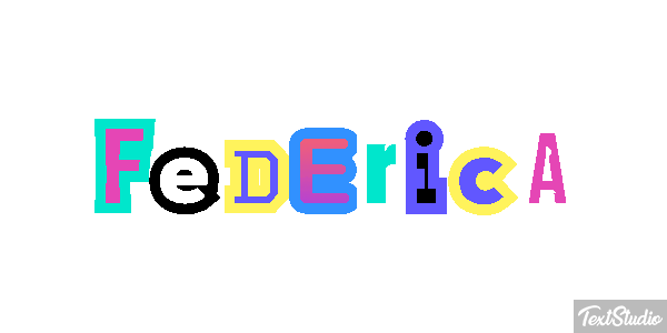 Federica Efecto de texto