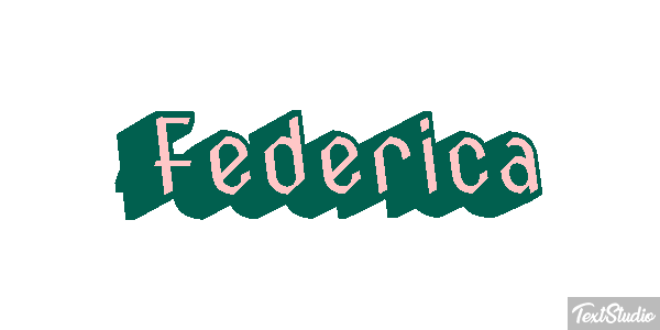 Federica Efecto de texto