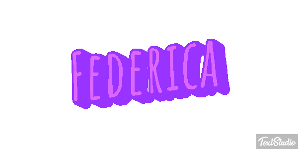 Federica Efecto de texto