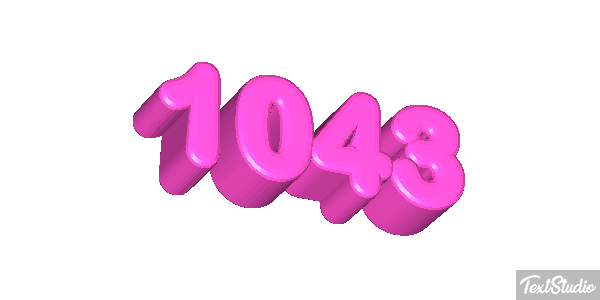 1043 Tekst effect