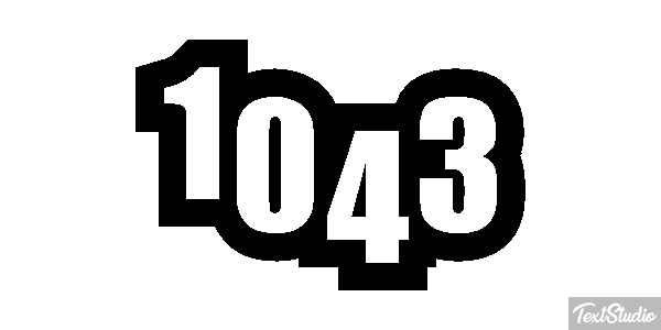 1043 Tekst effect