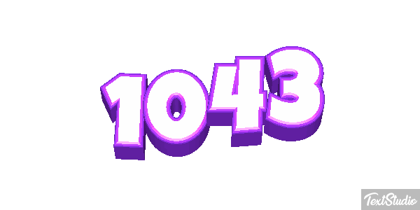 1043 Tekst effect
