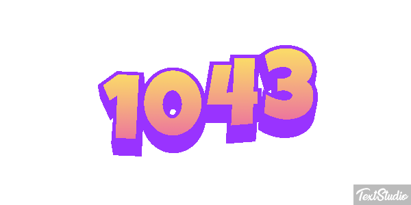 1043 Tekst effect