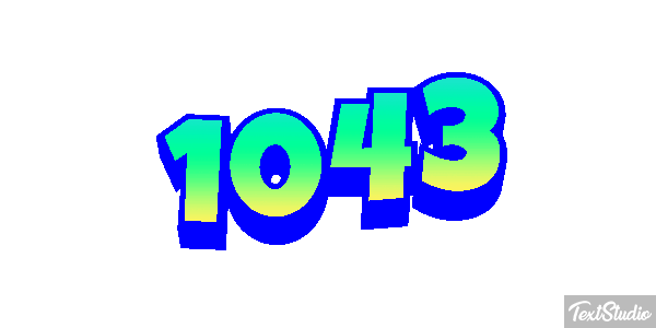 1043 Tekst effect