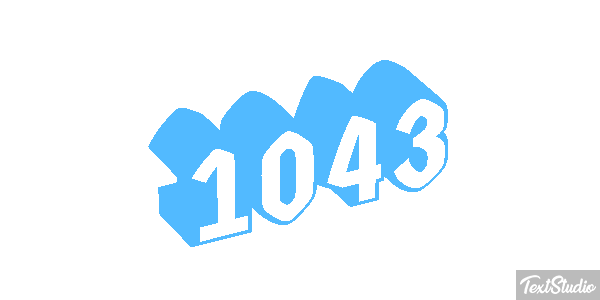 1043 Tekst effect