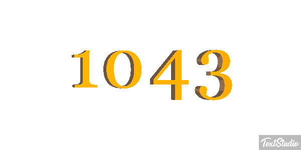 1043 Tekst effect