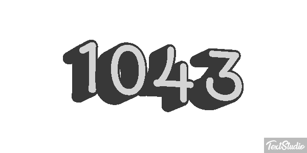 1043 Tekst effect