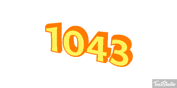 1043 Tekst effect