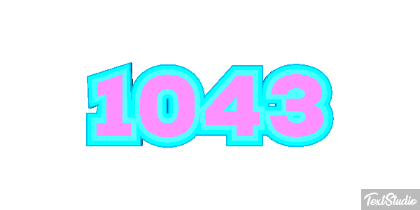1043 Tekst effect