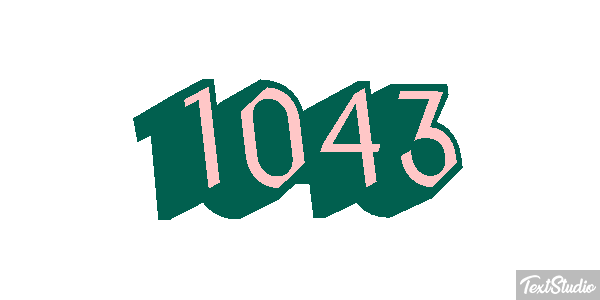 1043 Tekst effect