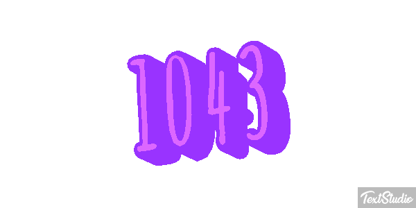 1043 Tekst effect