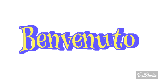 Benvenuto Effetto testo