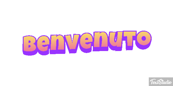 Benvenuto Effetto testo