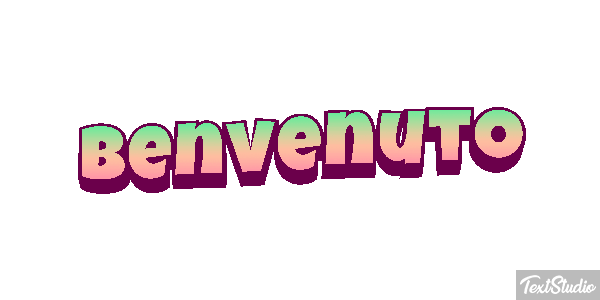 Benvenuto Effetto testo