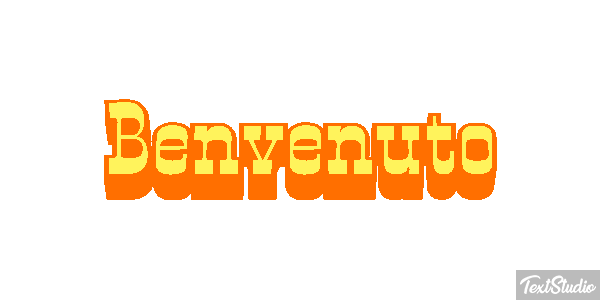 Benvenuto Effetto testo