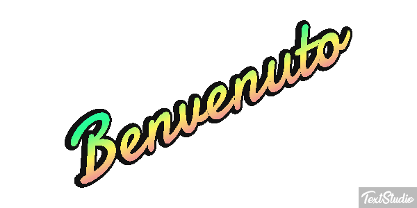 Benvenuto Effetto testo