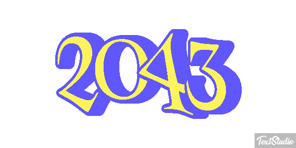 2043 Texteffekt