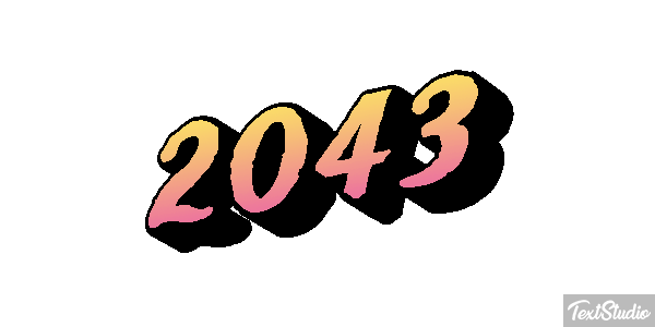2043 Texteffekt